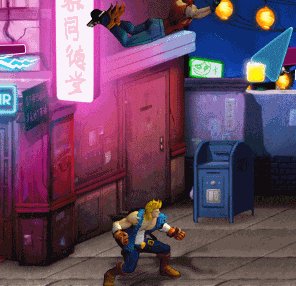 Double Dragon Neon (PC) Flying Knee of Billy Lee