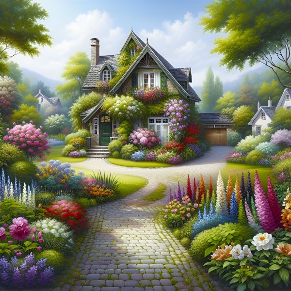 Дом,пастораль,арт,пейзаж.047