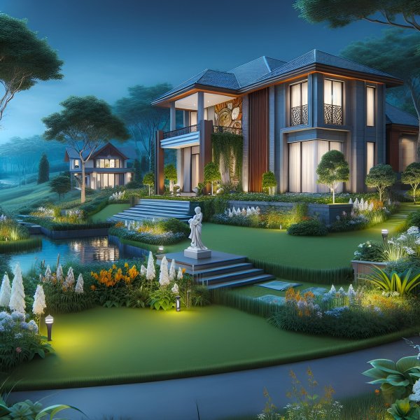 Дом,пастораль,арт,пейзаж.019