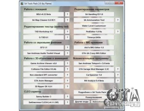 Сборник Программ для GTA-San-Andreas
