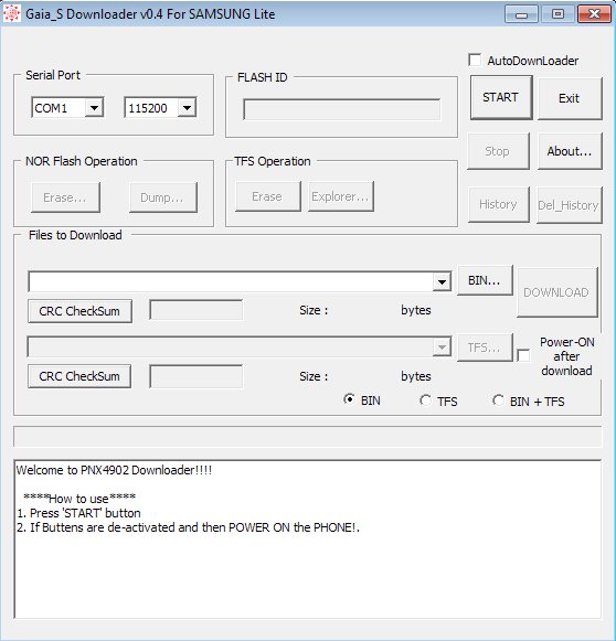 Gaia S Downloader v0.4 For Samsung Lite