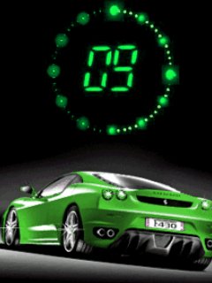 Спортивное авто с таймером