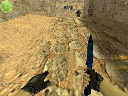 blue knife