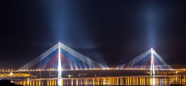 Russian bridge in Vladivostok