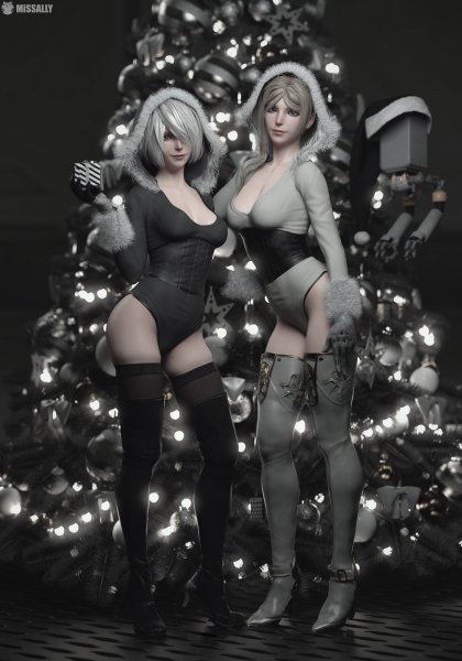 2B and Commander White, NieR: Automata