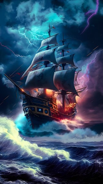 Pirate-ship-in-storm-140925