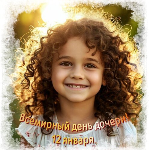 Открытка всемирный день дочери 12 января (1)
