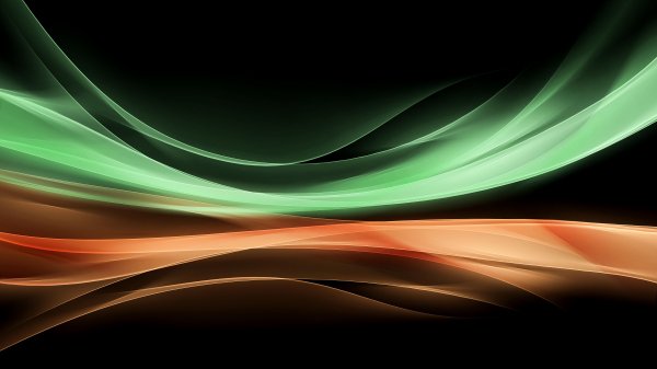 Green-orange-waves-light-smoothness