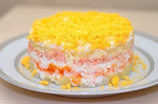 Салат Мимоза с тунцом