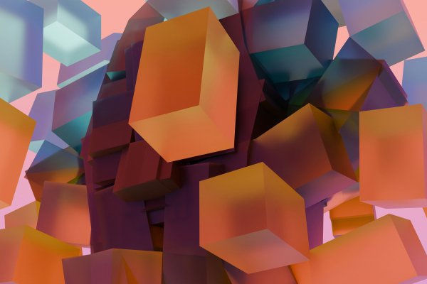 Orange-cubes-geometry-abstraction-3d-gradient-blue