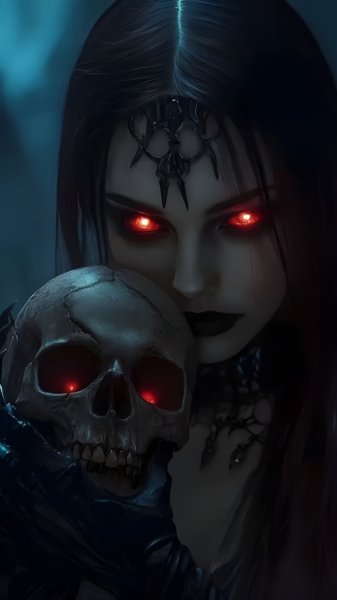 Scary-girl-and-skul-red-eyes-221224