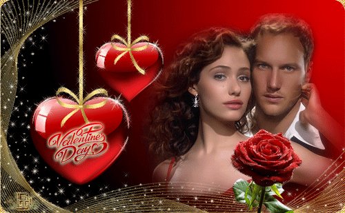 Анимированная открытка парень девушка