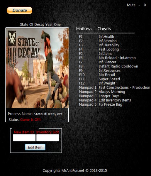 State Of Decay YOSE Трейнер(15)