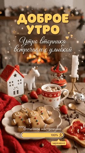 Анимированная открытка доброе утро утро