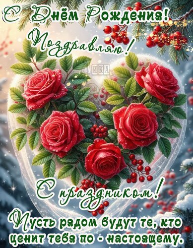 Открытка с днём рождения