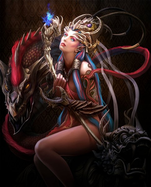 Magic Dragons Mage Staff Horns 515303 828x1024