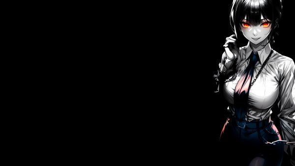 3-makima wallpaper selective coloring by drplaga049 dgvpvy