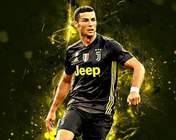 Popular Portuguese footballer Cristiano Ronaldo in unifo
