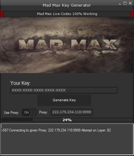 Mad Max Key Generator