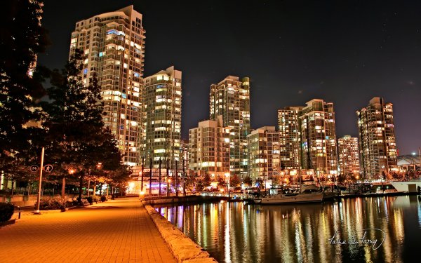 City Lights by Talha Tariq marinaside vancouver left