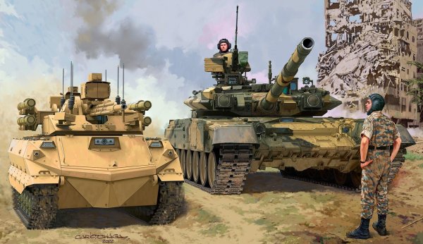 T-90A &amp; Uran-9 (Copy)