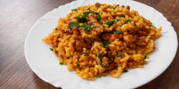 Плов с грибами