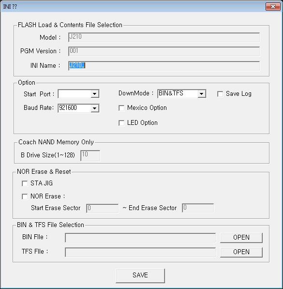 J 210 DEFAULT MDL V001