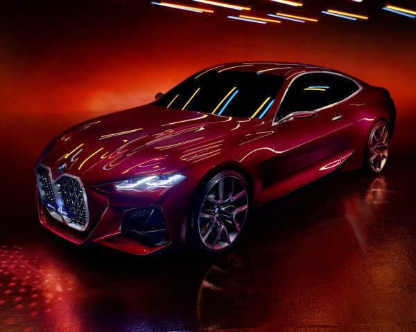 Auto BMW Others BMW Red 2019 BMW Concept 4 car on red