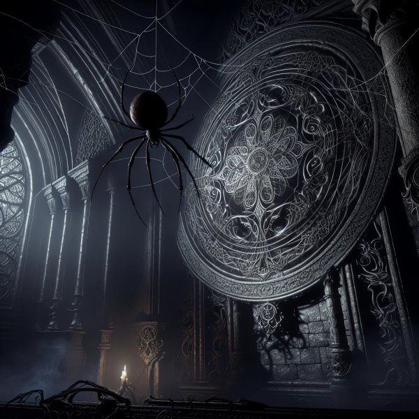 Паук,готика.09