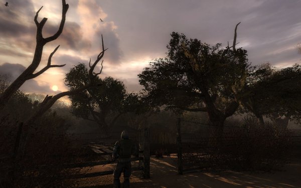 SCS, Болота, боец Чистого неба у выхода с базы