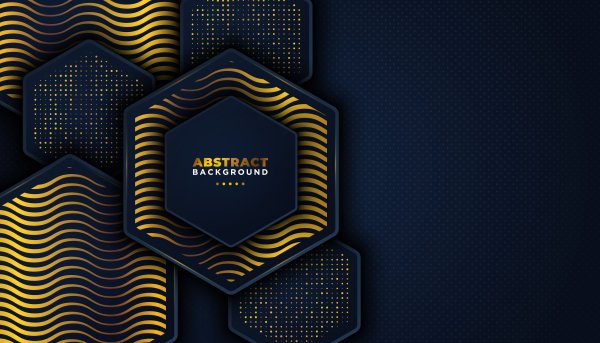 Abstract-background-with-overlap-layers-and-golden