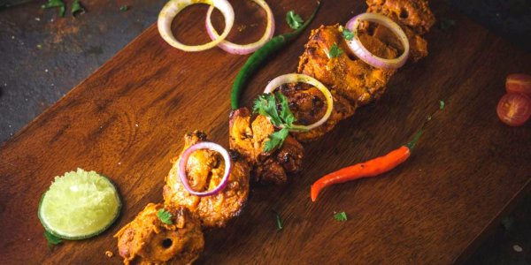 Шашлык из курицы по-индийски