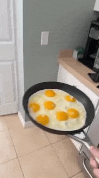 Моё достижение мастерства в готовке яичницы