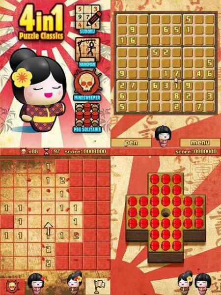 4-in-1 Puzzle Classics 352x416