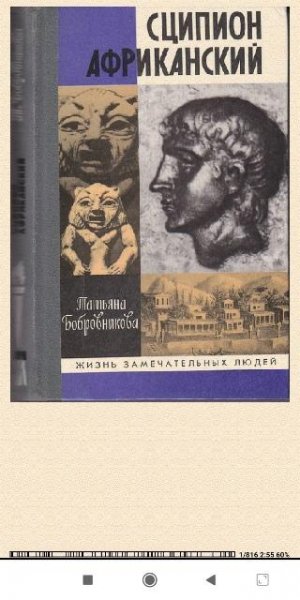 Татьяна Бобровникова. Сципион Африканский
