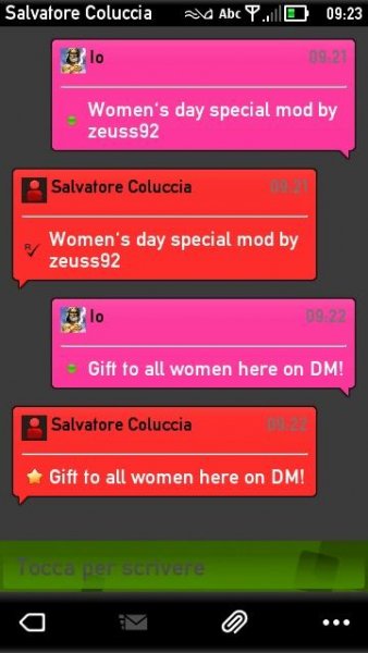 Скин для СМС чата Womens Day Special