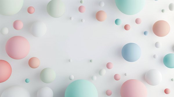 Pastel-colors-spheres-blue-pink-minimalism-geometry