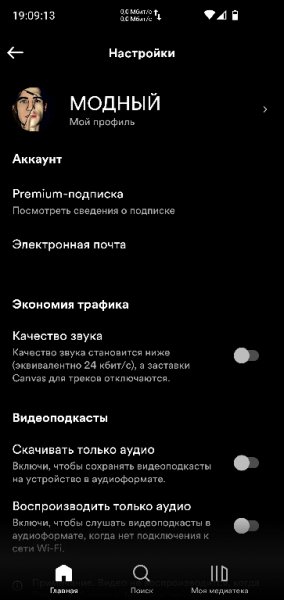 Spotify v.8.7.4.1056 MODniy style
