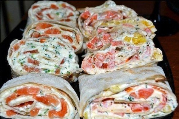 Закуски из лаваша - 13 вариантов!