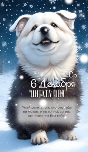 Анимированная открытка умей ценить того