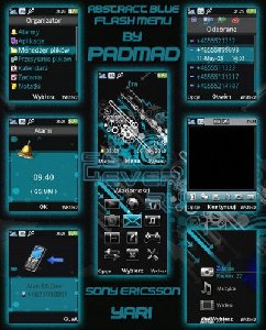 Abstract Blue Yari u100 menu by padmad