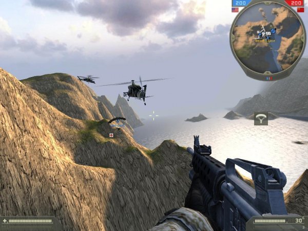 heli attack with bot support
