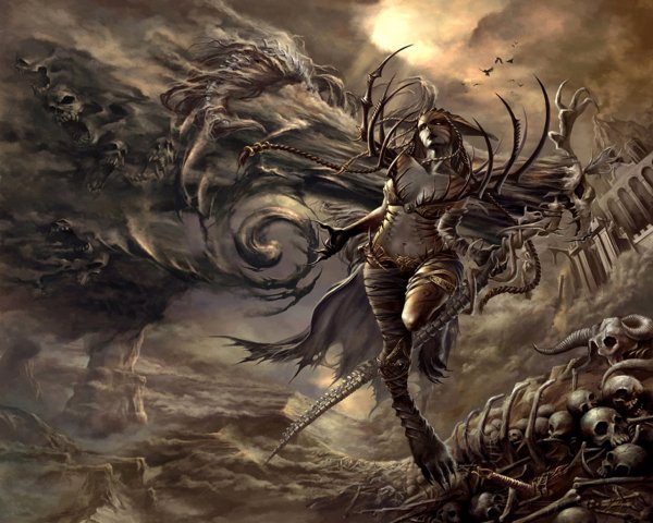 Skull Queen Summoning Storm