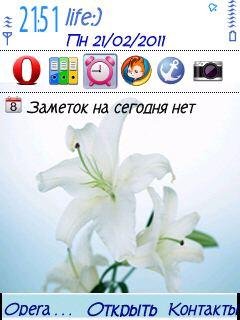 Madonna Lily-1.3 theme by Priam68.sisx