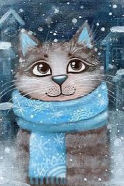 Зимние коты (27)