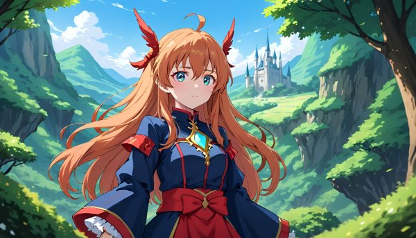 Девушка аниме,фэнтези.01