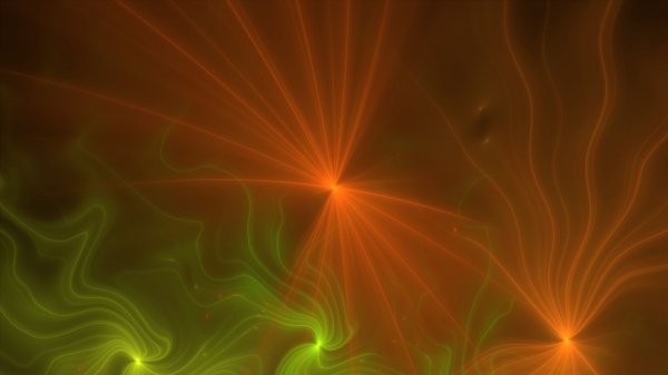 Orange-green-light-energy-waves