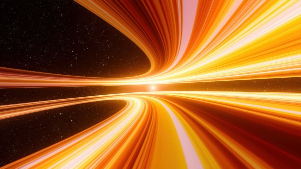 Orange-light-speed-motion-stars-energy-space