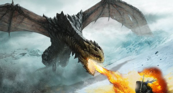 Art-drakon-ogon-napadenie