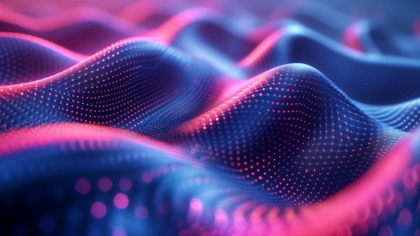 Waves-dots-blue-pink-light-depth